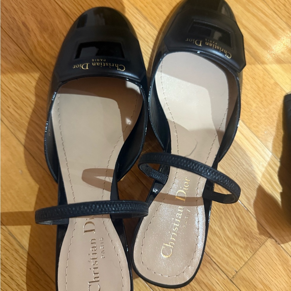 Dior Black Flats Classic Loafers